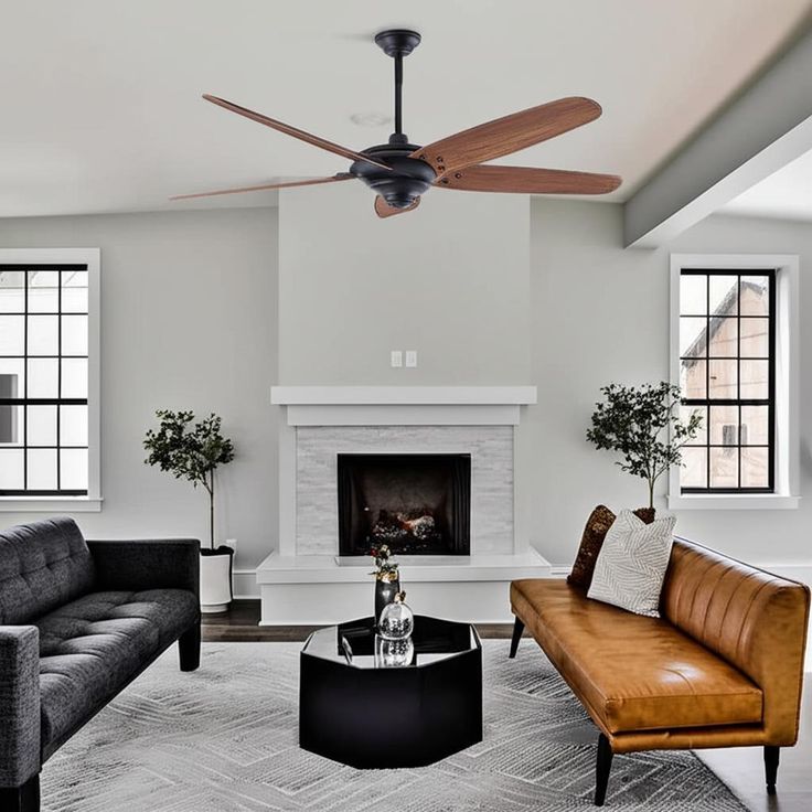 Home Decorators Collection Altura 68-inch Matte Black Ceiling Fan with Remote Control