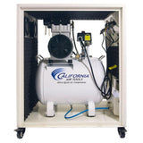 10 gal. 2.0 HP Ultra Quiet and Oil-Free Electric Air Compressor in Sound Proof Cabinet - Super Arbor