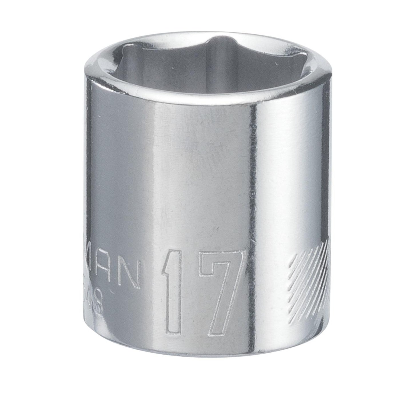 Craftsman 17mm Metric 6-Point Shallow Socket, 3/8-inch Drive