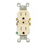 15 Amp Tamper-Resistant Duplex Outlet, Light Almond (10-Pack) - Super Arbor