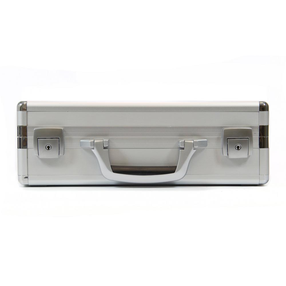 9.25 in. Smooth Aluminum Tool Case with Foam in Silver - Super Arbor