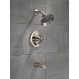 Single-Handle 1-Spray Tub and Shower Faucet in Brushed Nickel (Valve Included) - Super Arbor