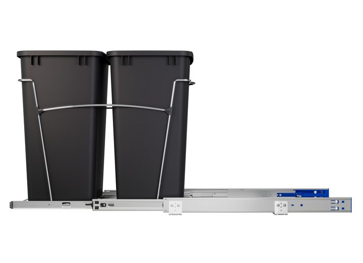 Rev-A-Shelf 35-Quart Plastic Soft Close Pull Out Trash Can