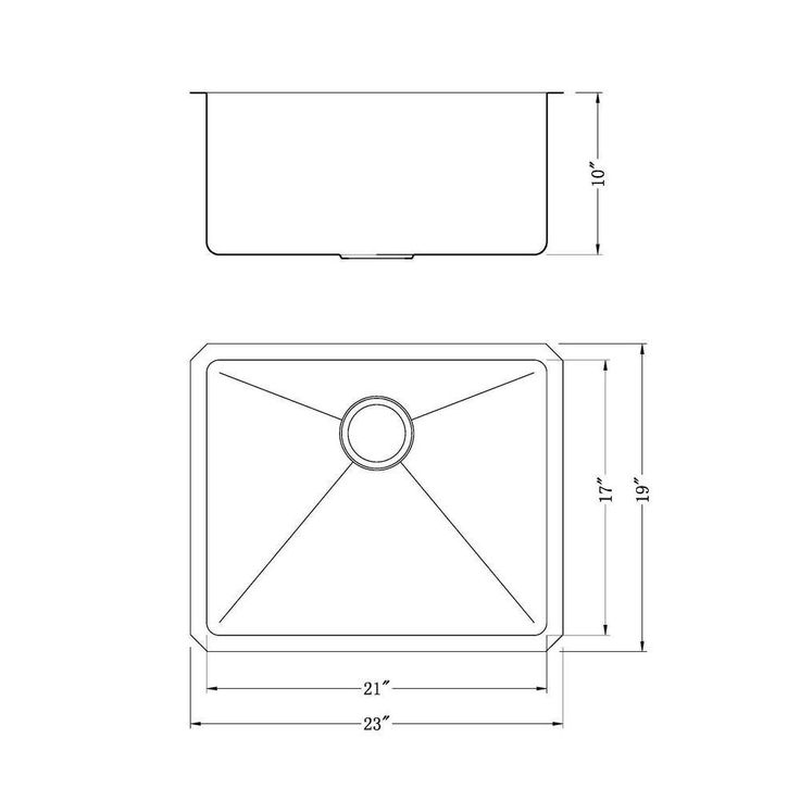Undermount 16-Gauge Stainless Steel 23 in. 0-Hole Single Bowl Bar Sink with Grid and Drain Assembly