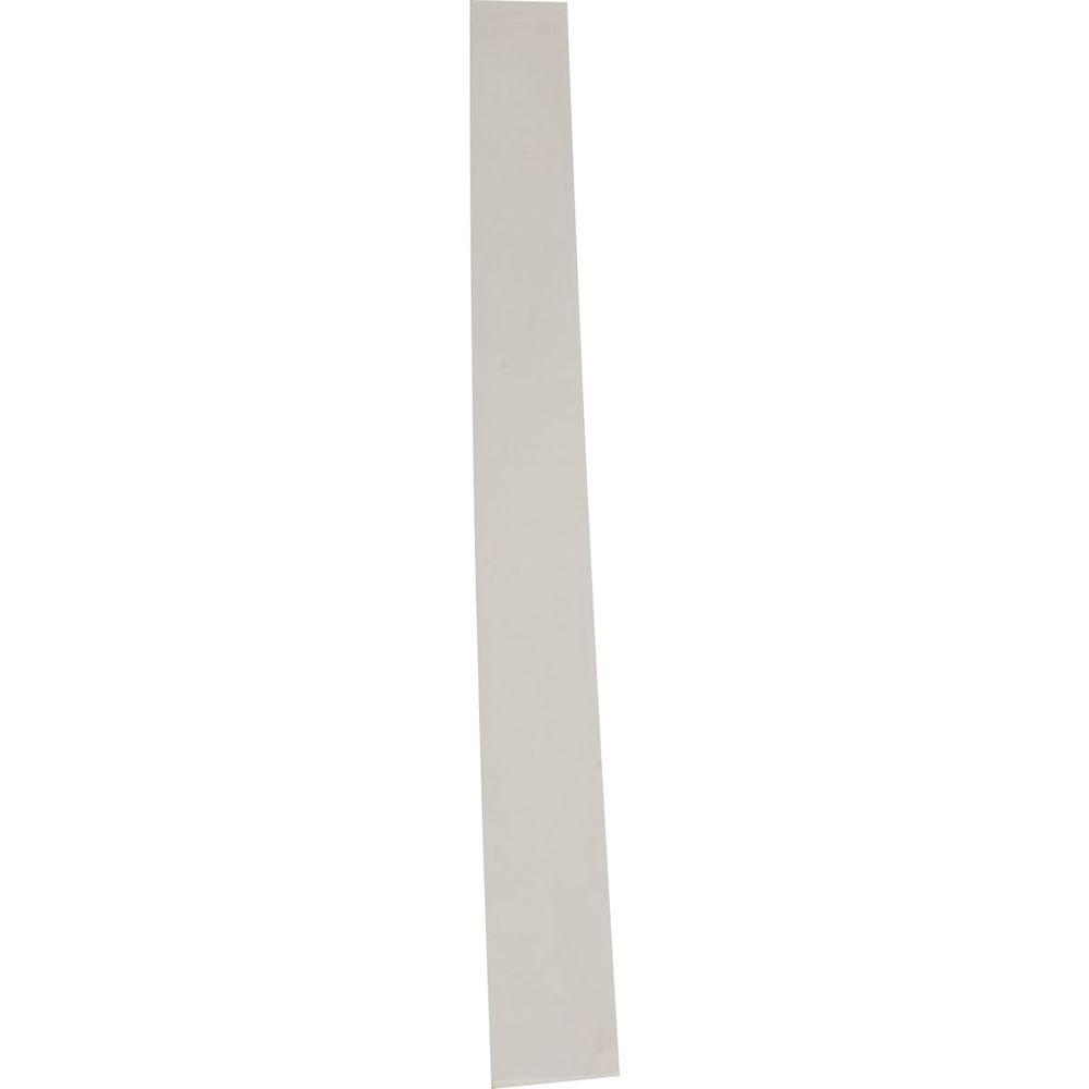 72 in. x 21 in. Triangle Primed Polyurethane Paintable Gable Louver Vent - Super Arbor
