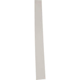 72 in. x 21 in. Triangle Primed Polyurethane Paintable Gable Louver Vent - Super Arbor