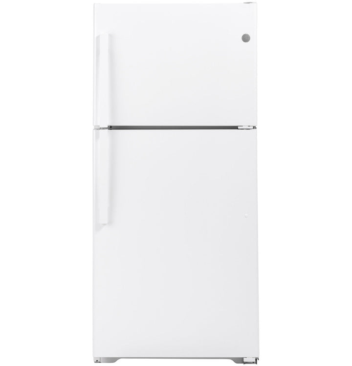 GE Garage-Ready 21.9-cu ft Top-Freezer Refrigerator (White)