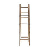71 in. H Brown Decorative Wood and Metal A-Frame Ladder - Super Arbor