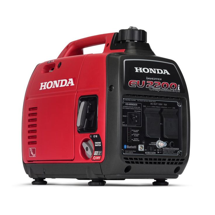 Honda 2,200-Watt Super Quiet Recoil Start Gasoline Powered Portable Companion Inverter Generator with 30 Amp Outlet