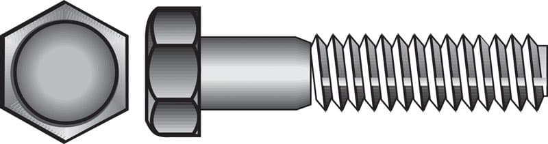 Hillman 5/16 in. Diameter x 6 in. Length Zinc-Plated Steel Hex Bolt, 50-Pack