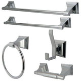 Monarch 5-Piece Bathroom Accessory Set in Brushed Nickel - Super Arbor