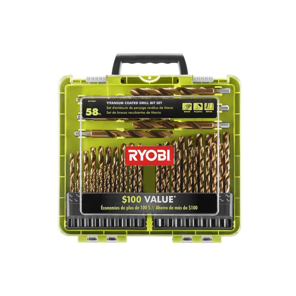 Titanium Coated Drill Bit Set (58-Piece) - Super Arbor