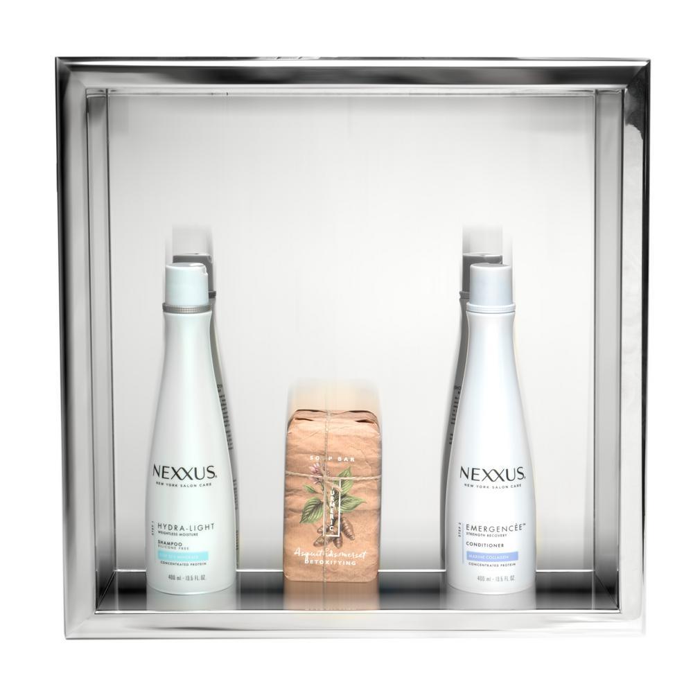 16 in. x 16 in. x 4 in. Niche in Polished Stainless Steel - Super Arbor