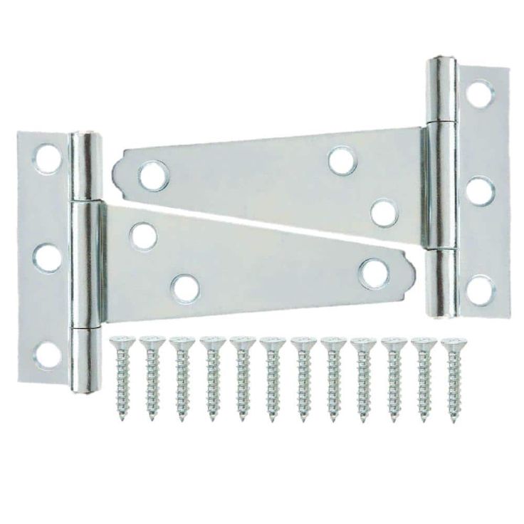 Everbilt 2 in. x 2 in. Zinc-Plated Gate Tee Hinge
