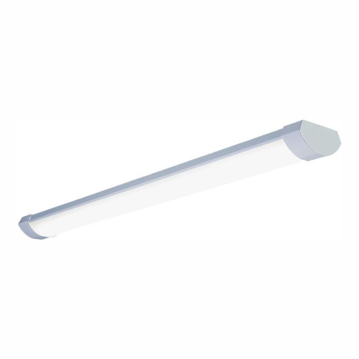 4 ft. 64-Watt Equivalent White Contoured Low Profile Linear Integrated LED Wrap Light Fixture, 4200 Lumens