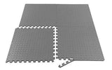 Puzzle Exercise Mat EVA Foam Interlocking Tiles 24 Square Feet Grey