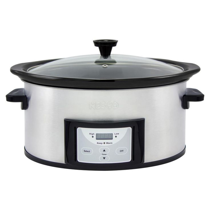 Pick-a-Pot 6 Qt. Stainless Steel Digital Slow Cooker
