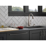 Dominic Single-Handle Pull-Down Sprayer Kitchen Faucet with Touch2O & ShieldSpray Technology in SpotShield Stainless - Super Arbor
