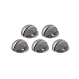 Satin Nickel Floor Mount Dome Door Stop Value Pack (5 per Pack)