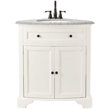 Hamilton Shutter 25 in. W x 22 in. D Bath Vanity in Sea Glass with Granite Vanity Top in Grey
