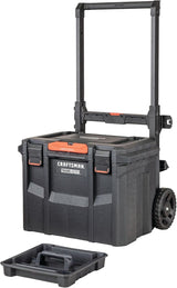 CRAFTSMAN TRADESTACK System 22.5-in Black Structural Foam Lockable Tool Box