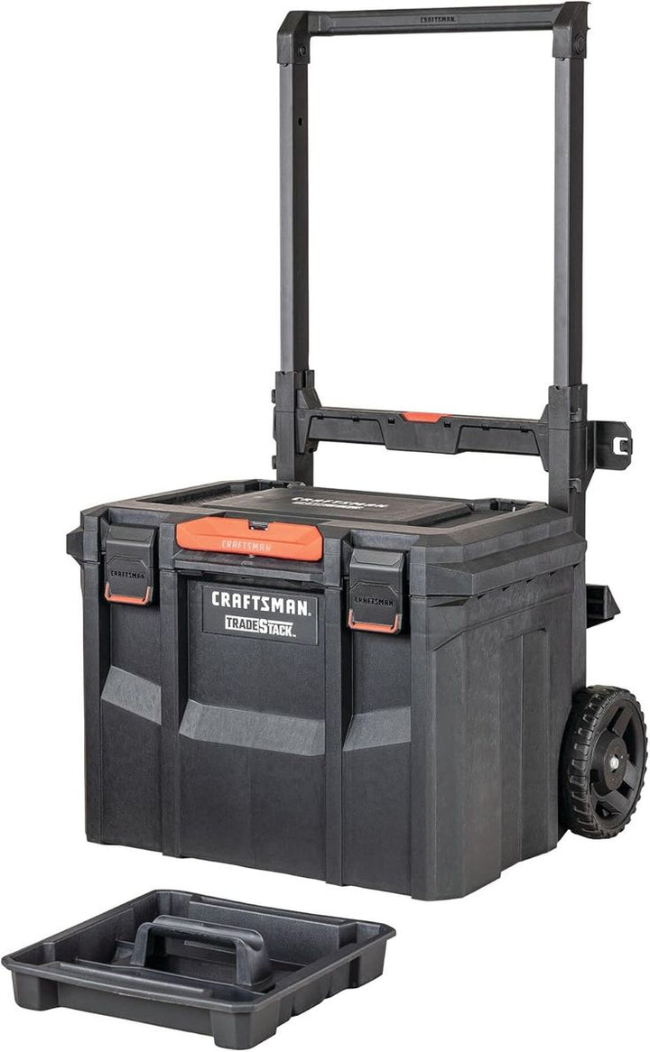 CRAFTSMAN TRADESTACK System 22.5-in Black Structural Foam Lockable Tool Box