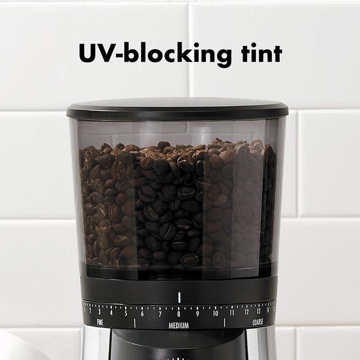 16 oz. Stainless Steel Conical Coffee Grinder with Adjustable Settings