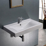 Nameeks Mona Wall Mounted Bathroom Sink in White