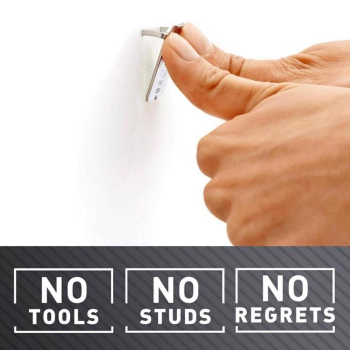 3M CLAW Silver Drywall All-Purpose Picture Hangers, 65 lb, 2 Pack