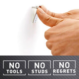 3M CLAW Silver Drywall All-Purpose Picture Hangers, 65 lb, 2 Pack