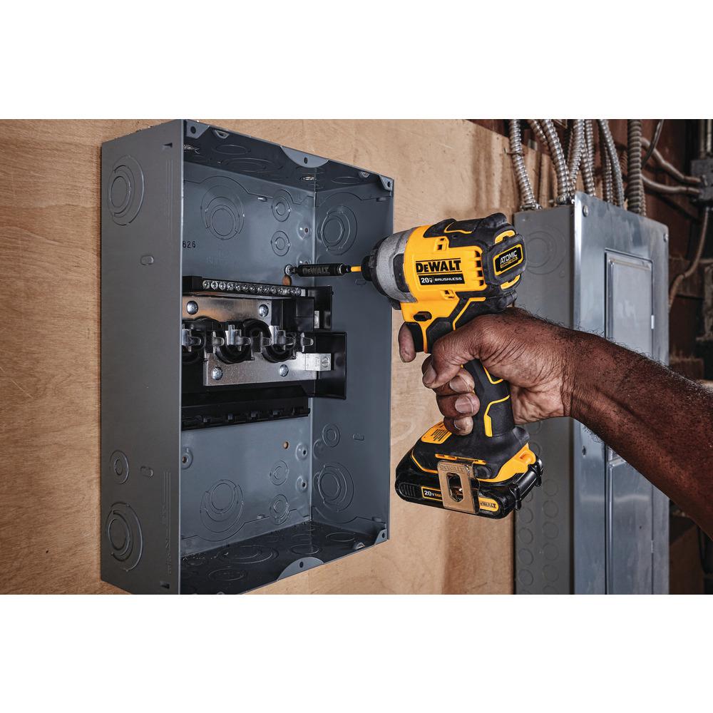 ATOMIC 20-Volt MAX Li-Ion Brushless Cordless Compact 1/4 in. Impact Driver w/Bonus 20-V Li-Ion Battery 2.0Ah (2-Pack) - Super Arbor