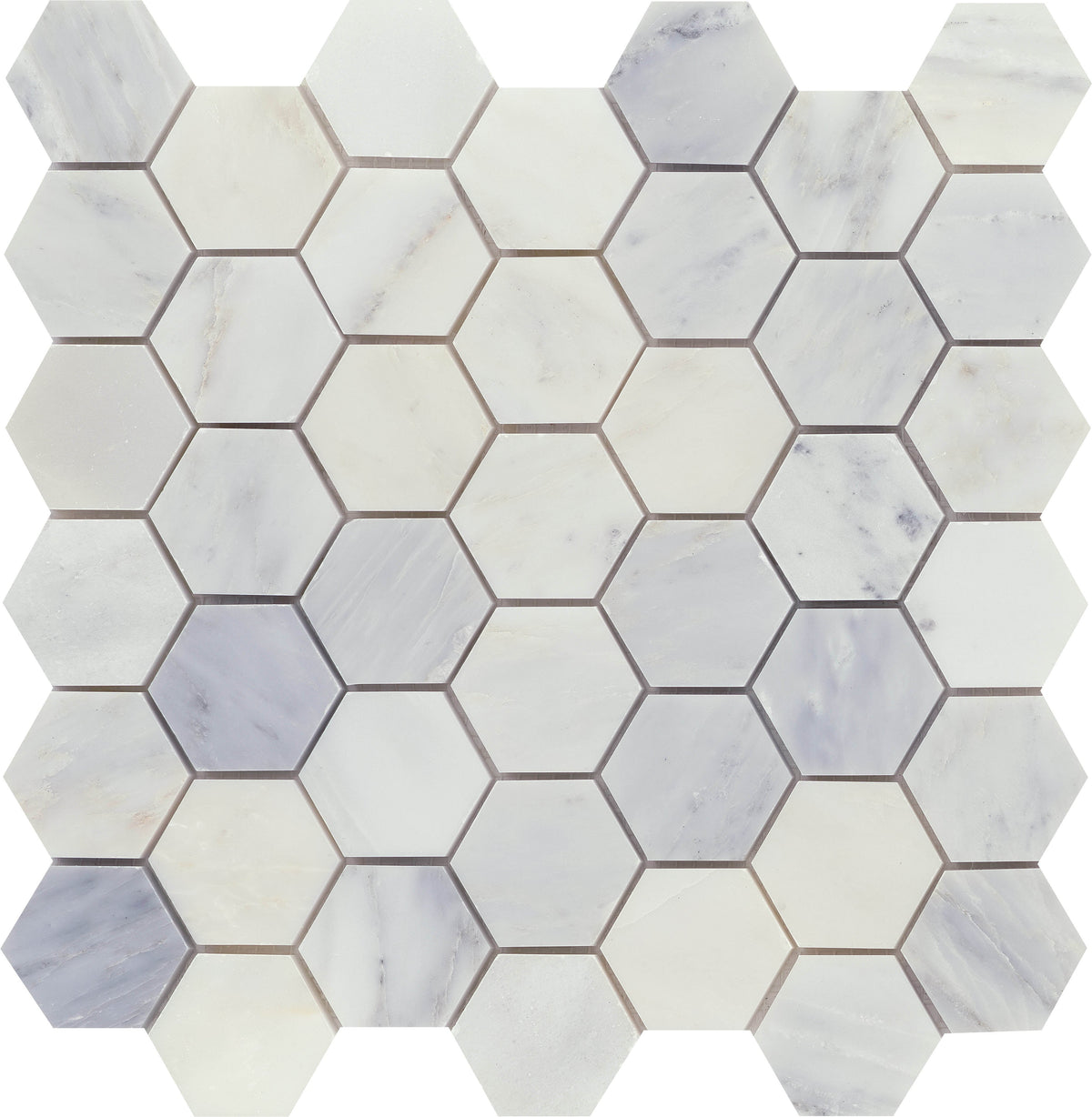 Emser Winter Frost Marble Mosaic/Border Tile – Natural Stone (12-in x 12-in)