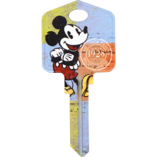 Hillman Disney Mickey Mouse House/Padlock Universal Key Blank Double