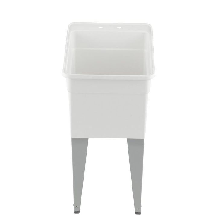 18 in. x 24 in. Plastic Utilatub Single Laundry Tub in White