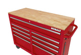 Kobalt 46.1-in L x 37.2-in H 9-Drawers Rolling Red Wood Work Bench