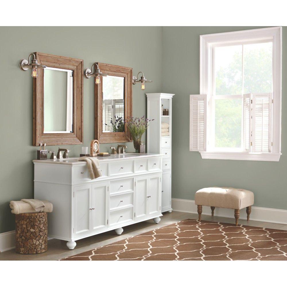 Hampton Harbor 22 in. W x 10 in. D x 67-1/2 in. H Linen Cabinet in White - Super Arbor