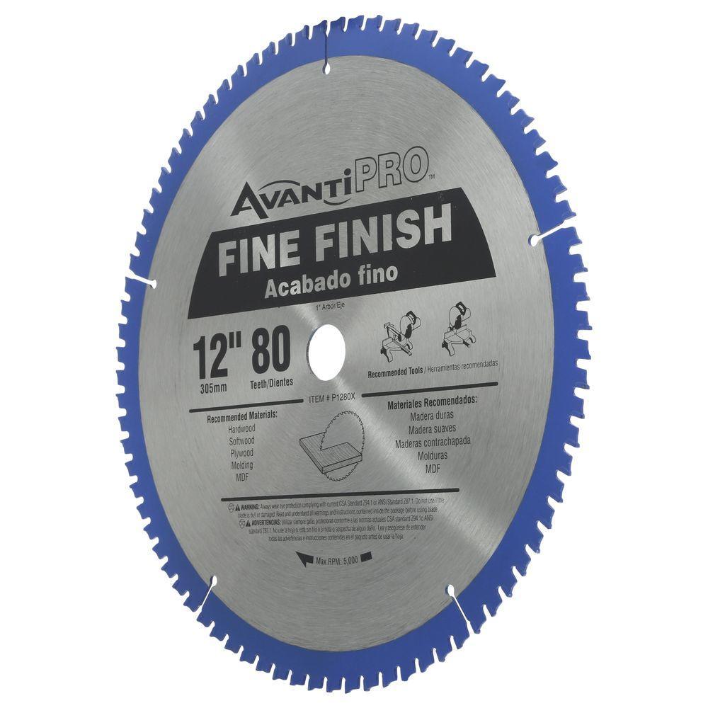 12 in. x 80-Teeth Fine Finish Saw Blade (2-Pack) - Super Arbor
