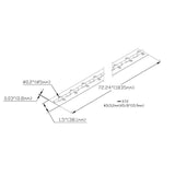 1-1/2 in. x 72 in. Bright Nickel Continuous Hinge