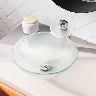 MR Direct Glass Vessel Sink in Frost - Super Arbor