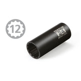 1/2 in. Drive 11-32 mm 12-Point Deep Impact Socket Set - Super Arbor