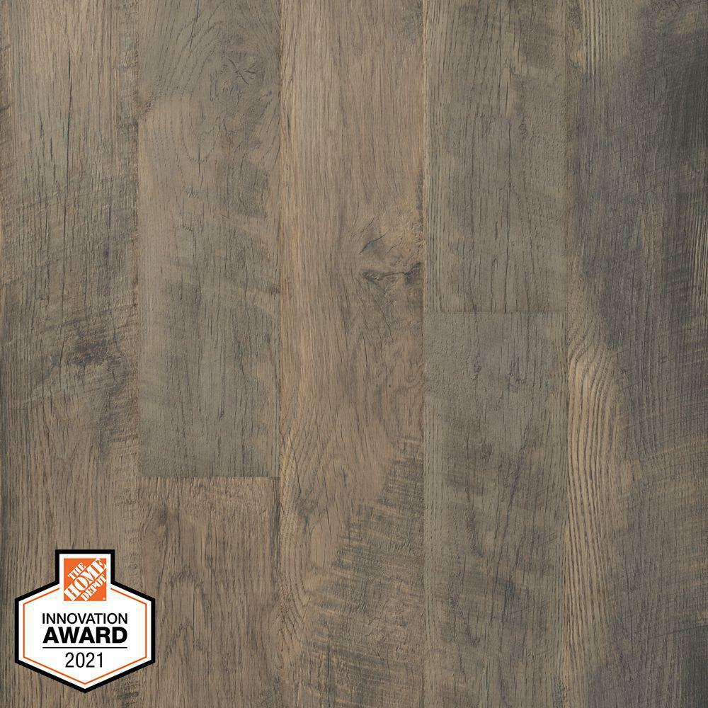 Defense+ 6.14 in. W Ashebrook Oak Antimicrobial Waterproof Laminate Wood Flooring (451.36 sq. ft./pallet) - Super Arbor