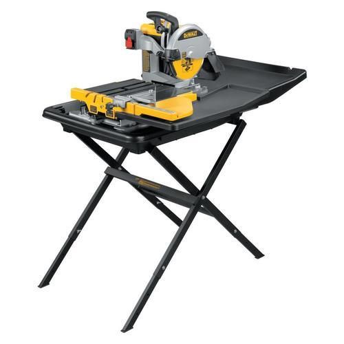 DEWALT 10-in 15-Amp Wet Bridge Sliding Table Tile Saw with Stand