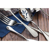 Rain 103-Piece 18/10 Stainless Steel Flatware Set Service for 12