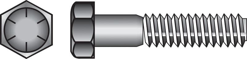 Hillman 1/2 in. Diameter x 1-1/4 in. Length Grade 8 Heat-Treated Steel Hex Head Cap Screws, Coarse Thread, 50-Pack