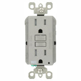 15 Amp 125-Volt Duplex Self-Test Tamper Resistant/Weather Resistant GFCI Outlet, White - Super Arbor