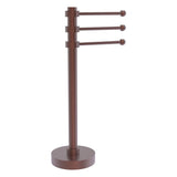 Allied Brass Vanity Top 3 Swing Arm Guest Towel Holder in Matte White