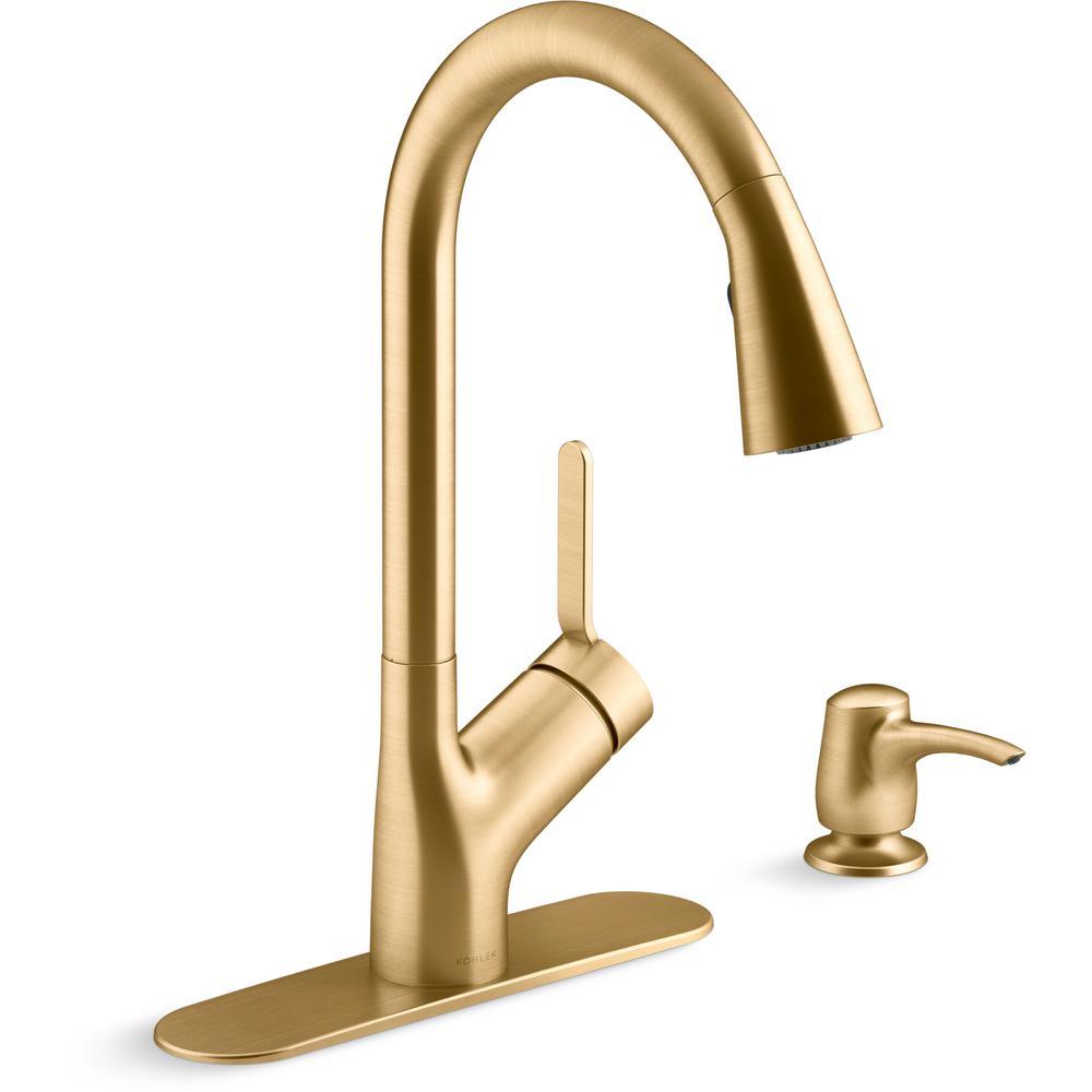 Setra Single-Handle Touchless Pull-Down Sprayer Kitchen Faucet in Vibrant Stainless - Super Arbor