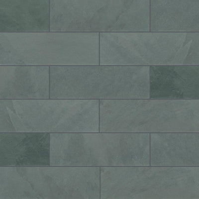 MSI Montauk Blue 4 in. x 12 in. Gauged Slate Floor and Blue Subway Tile (5 sq. ft./Case) - Super Arbor