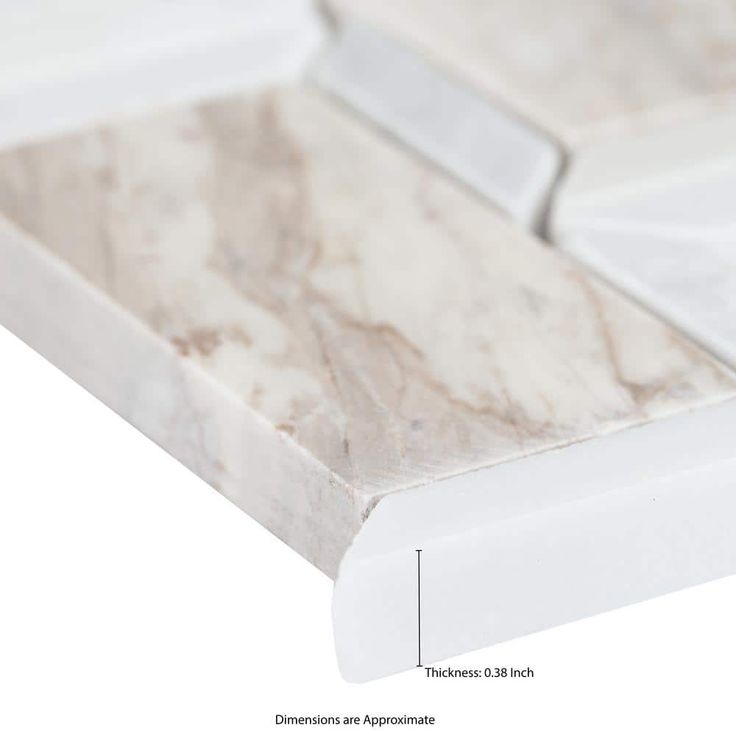 Angora Framework 12 in. x 12 in. x 10mm Polished Marble Mesh-Mounted Mosaic Tile (10 sq. ft./case)