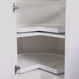 Brookings Plywood Ready to Assemble Shaker 36x34.5x24 in. 2-Door Lazy Susan Corner Base Kitchen Cabinet in White